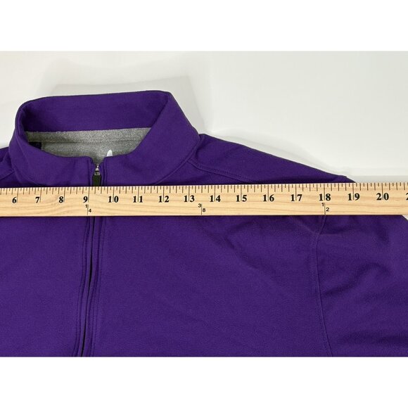 Johnnie-O Brady Microfleece ¼ Zip Men’s M Purple Performance Pullover JMKO1410 - Picture 13 of 14